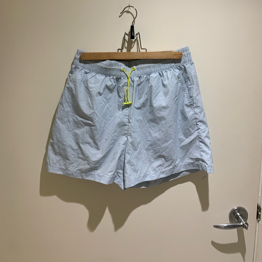 Oak and fort baby blue windbreaker shorts
